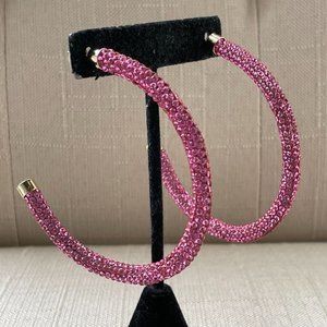 Melrose and Market Women Earrings Hoop Purple Tone Ear Jewelry New